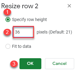google sheets copy row height manually 4