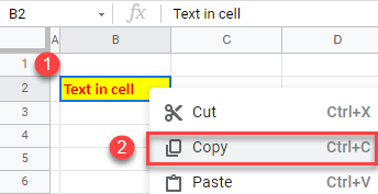 google sheets copy without borders