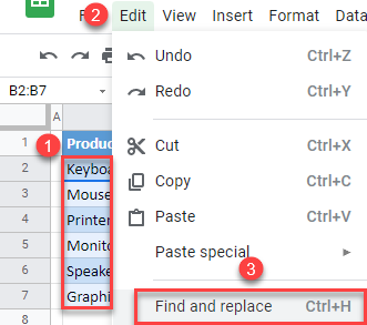 google sheets replace space with underscore