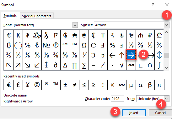 how-to-insert-an-arrow-in-excel-google-sheets-automate-excel