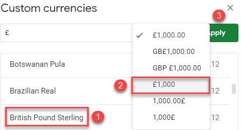 insert pound sign google sheets 2