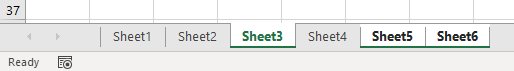 select multiple sheets at once