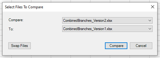 CompareFiles Inquire CompareDialog