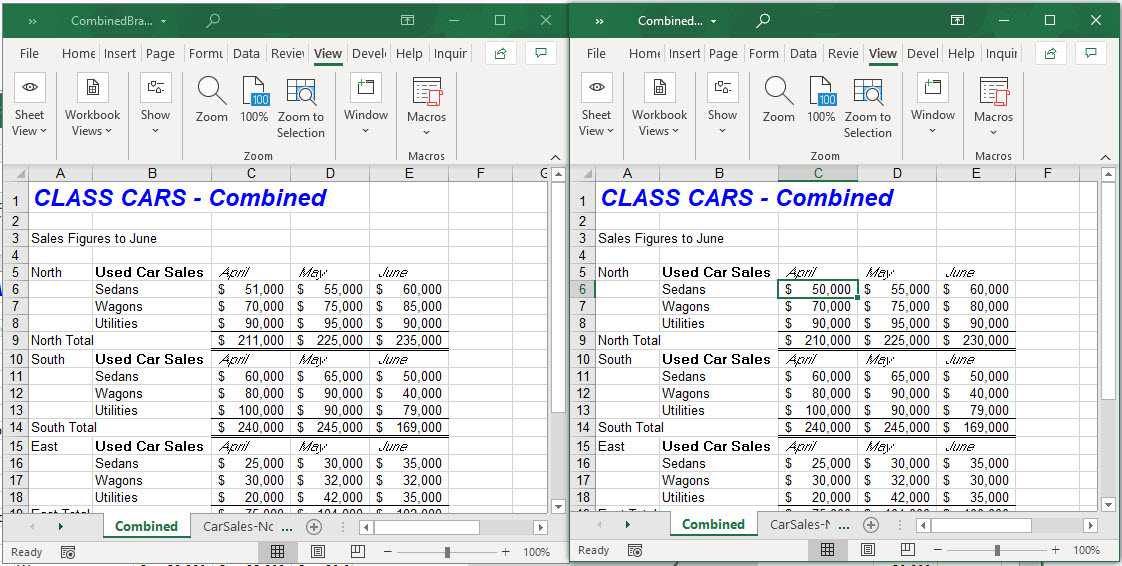 CompareFiles SideBySide