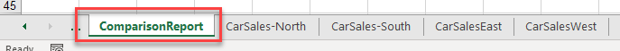 compare Sheets ComparisonReport