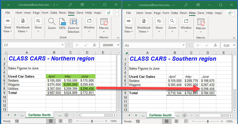 Compare Sheets Conditional Format