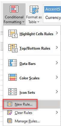 compare sheets conditional formatting new rule