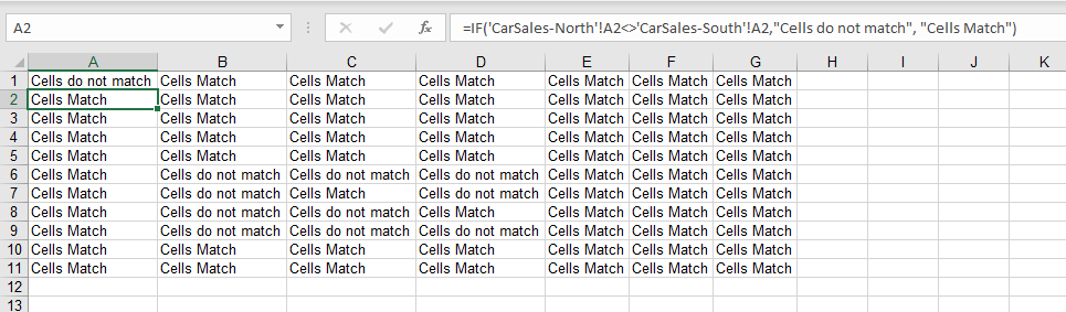 Compare Sheets Match