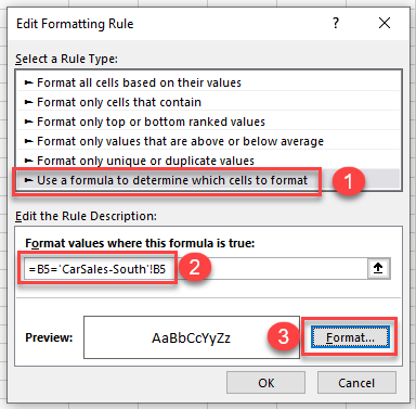 compare Sheets SetFormula