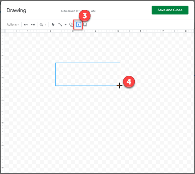 Create Textbox Drawing on Graph in Google Sheets