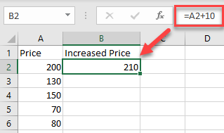 add a value to multiple cells