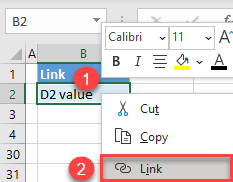 create a hyperlink location in workbook 1