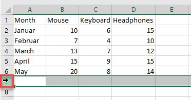 delete infinite rows columns 3