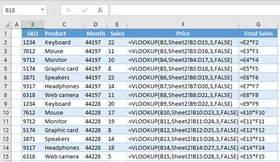 enable formulas view 2