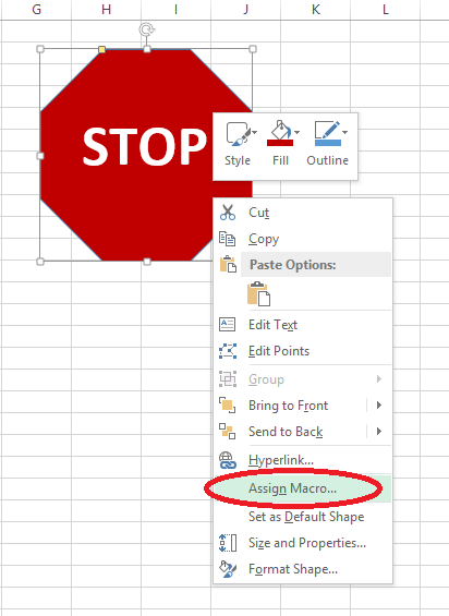 excel form makro zuweisen