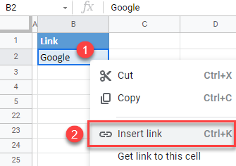 google sheets hyperlink to web page