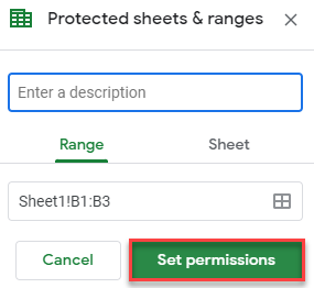 google sheets lock cells 2