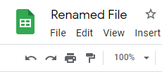 google sheets rename a file 1