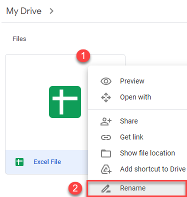 google sheets rename a file drive
