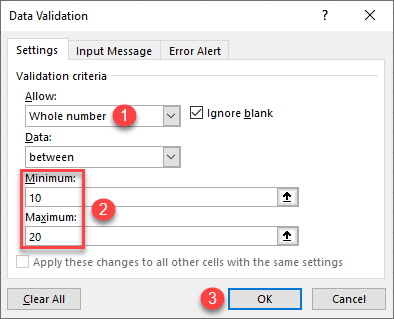 limit restrict cell values 2