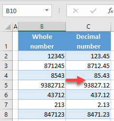 move decimal places final data 2