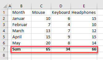 quick analysis tool 17