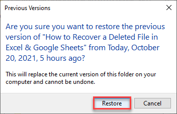 recover restore deleted file 5