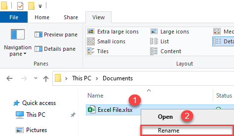 rename a file in excel 5
