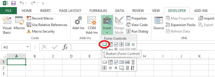 vba entwicklungstools schaltflaeche einfuegen