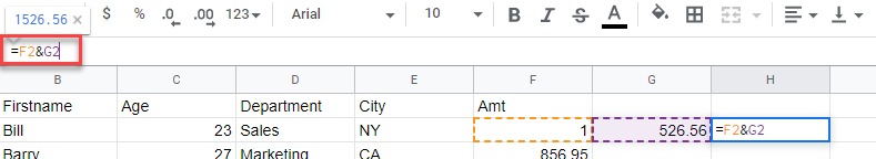 clean data gs combine cells