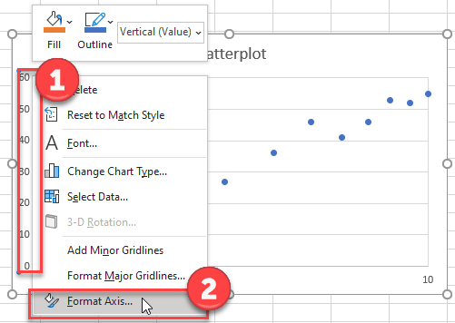 Format Y Axis to Logarithmic Scale in Excel