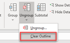 Группировка ClearOutline