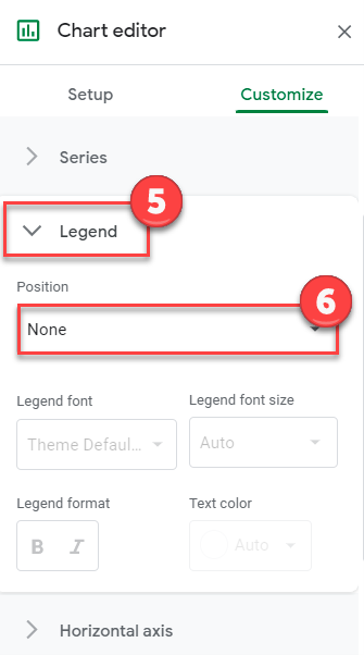 No Legend for Floating Bar Graph in Google Sheets