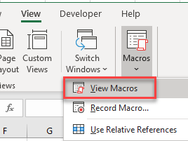 PMW Ribbon View ShowMacros