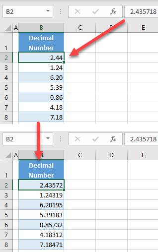 add more decimal places 1