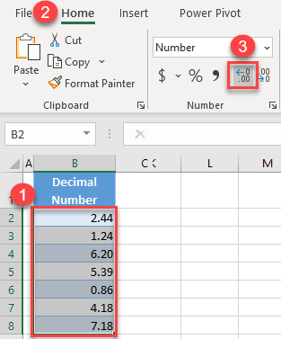 add more decimal places 2