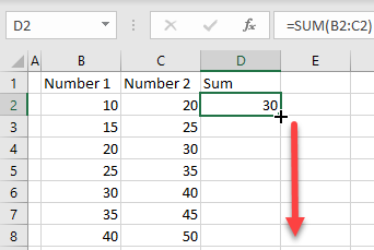 apply formula entire column 1