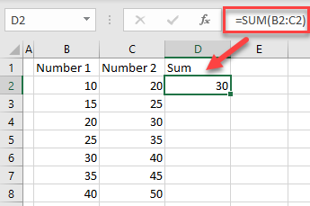 apply formula entire column initial data