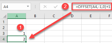 auto number rows column 7
