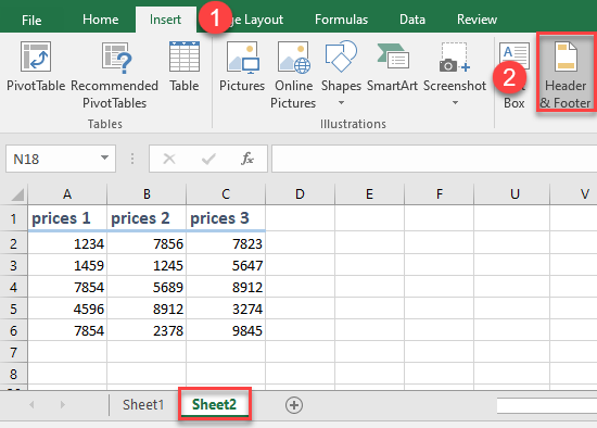 create a cover page in excel