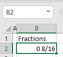 display fraction without reducing 1
