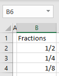 display fraction without reducing 3