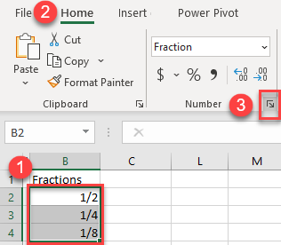 display fraction without reducing 4a