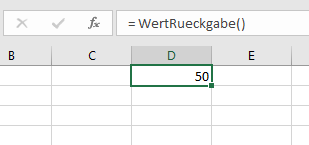 funktion ohne uebergabeparameter excel verwendung