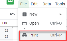 google sheets display print formulas 2