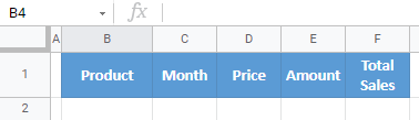 google sheets use format painter for multiple cells 2