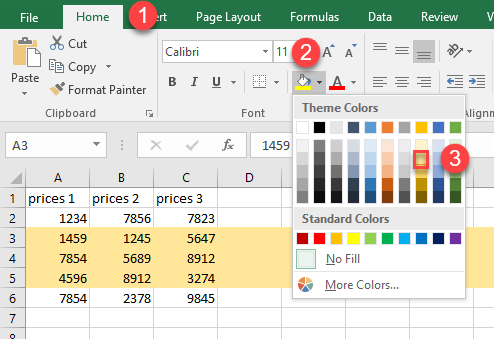 highlight multiple rows 4