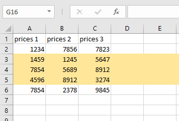 highlight multiple rows 5