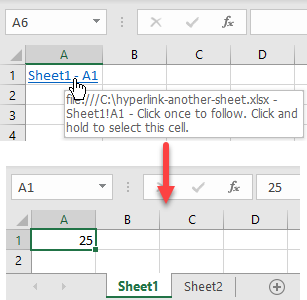 hyperlink another sheet 3