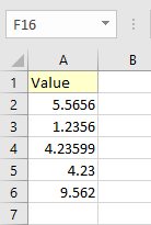 prevent rounding 5